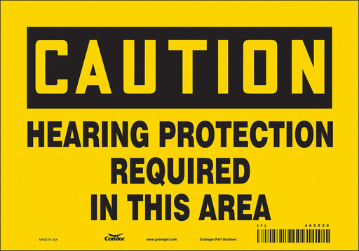 Safety Sign 7 inx10 in Vinyl