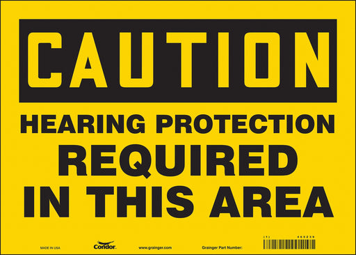 Safety Sign 10 inx14 in Vinyl