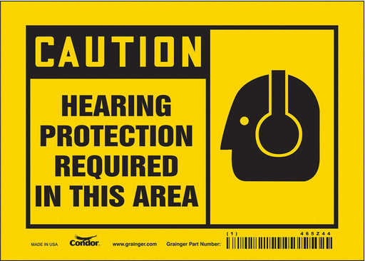 Safety Sign 5 inx7 in Vinyl