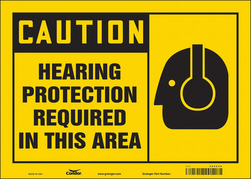 Safety Sign 10 inx14 in Vinyl