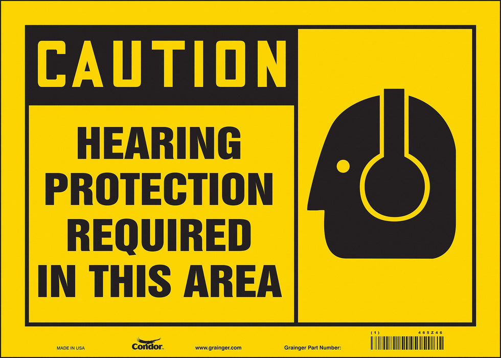 Safety Sign 10 inx14 in Vinyl