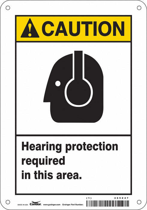 K0311 Safety Sign 10 inx7 in Aluminum