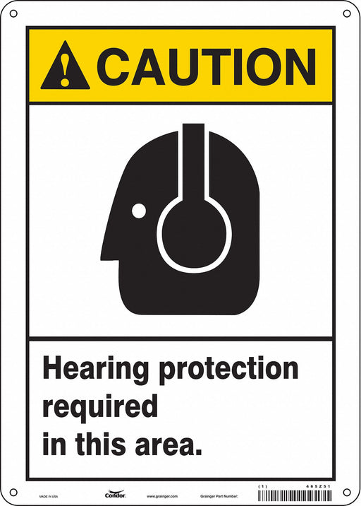 K0311 Safety Sign 14 inx10 in Polyethylene