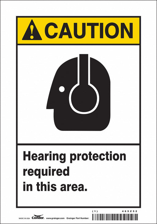 K0311 Safety Sign 10 inx7 in Vinyl