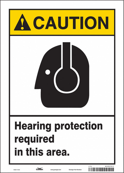 K0311 Safety Sign 14 inx10 in Vinyl