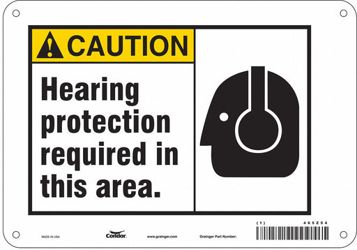 Safety Sign 7 in x 10 in Aluminum