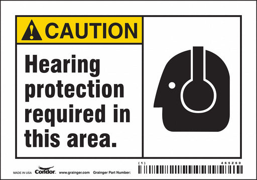 Safety Sign 3 1/2 inx5 in Vinyl