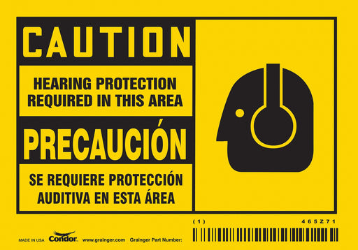 Safety Sign 3 1/2 inx5 in Vinyl PK5