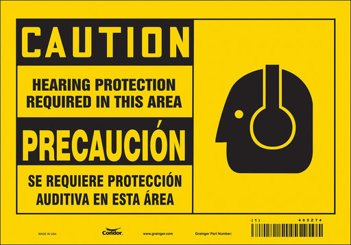 Safety Sign 7 inx10 in Vinyl