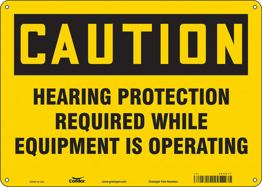 Safety Sign 10 inx14 in Aluminum