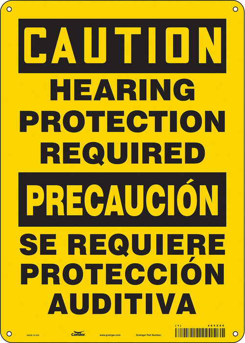 Safety Sign 14 in x 10 in Aluminum