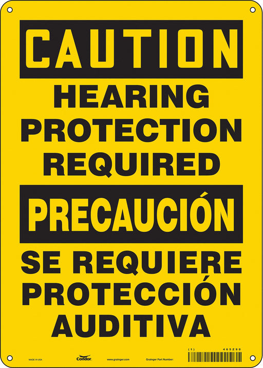 Safety Sign 14 in x 10 in Aluminum