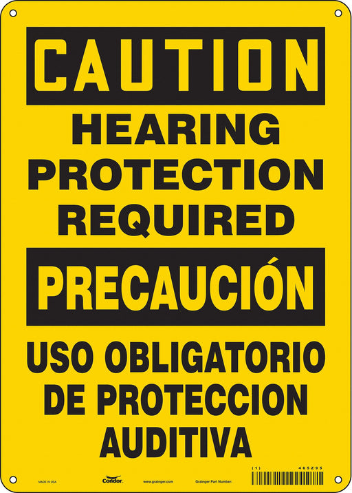 Safety Sign 14 in x 10 in Aluminum