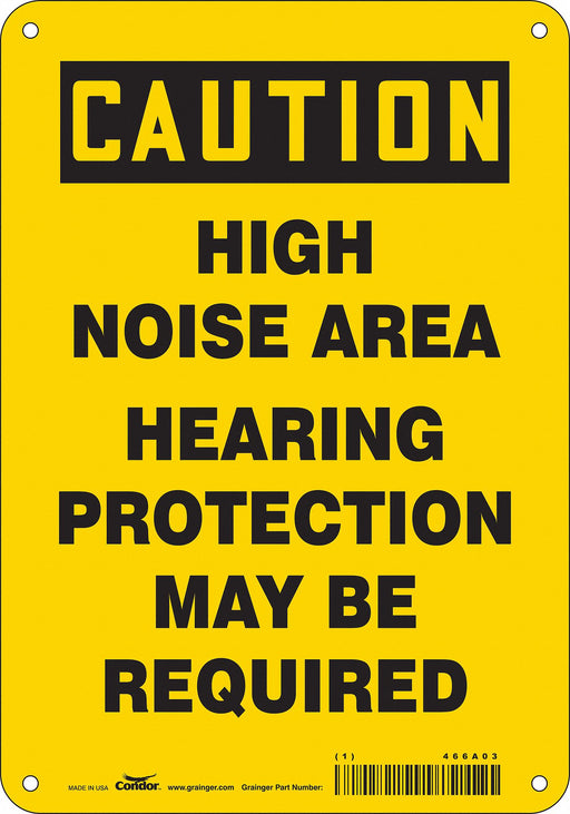 Safety Sign 10 inx7 in Aluminum