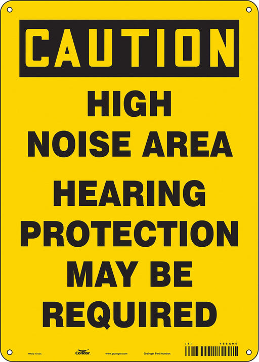 Safety Sign 14 in x 10 in Aluminum