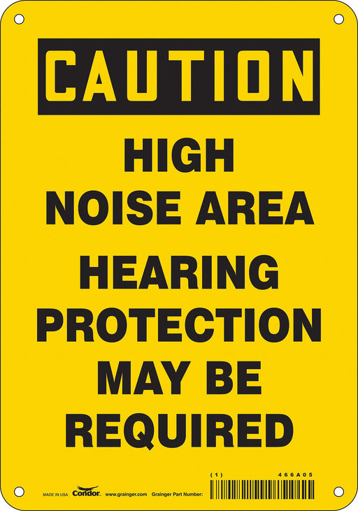 Safety Sign 10 inx7 in Polyethylene