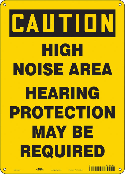 Safety Sign 14 inx10 in Polyethylene