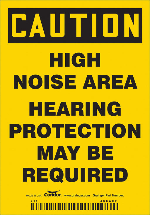 Safety Sign 5in x 3.5in Vinyl