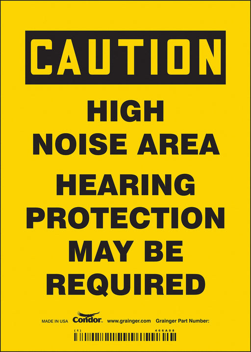 Safety Sign 7 inx5 in Vinyl