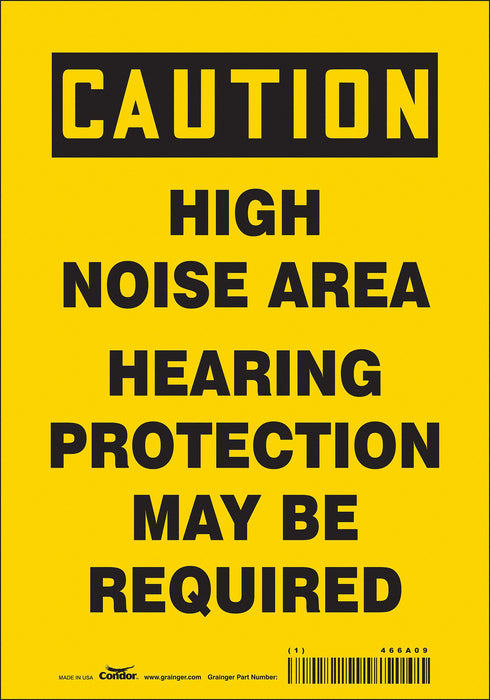 Safety Sign 10 inx7 in Vinyl