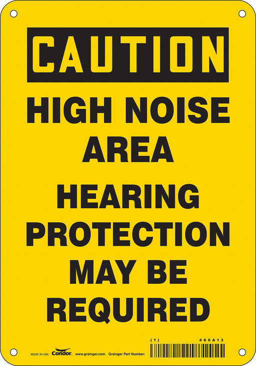 Safety Sign 10 inx7 in Polyethylene