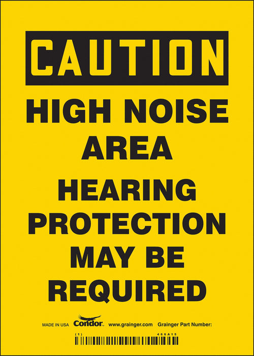 Safety Sign 7 inx5 in Vinyl