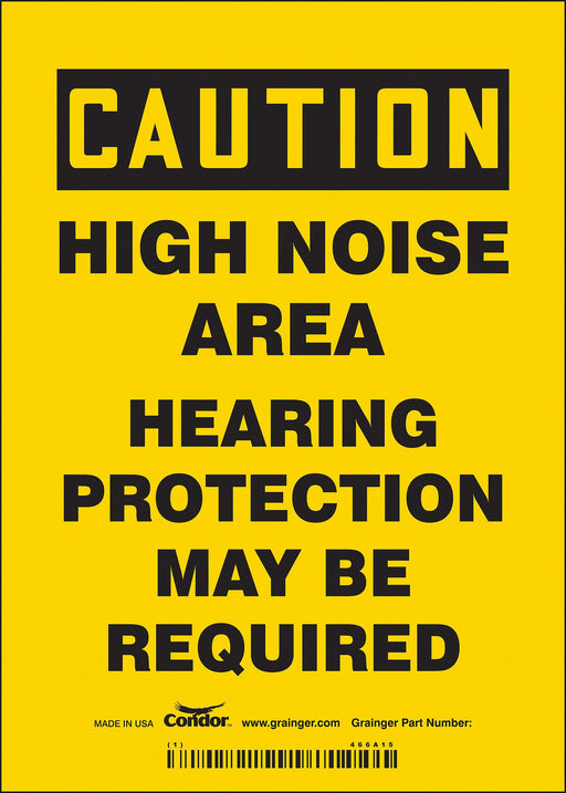 Safety Sign 7 inx5 in Vinyl