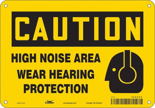 Safety Sign 7 inx10 in Polyethylene