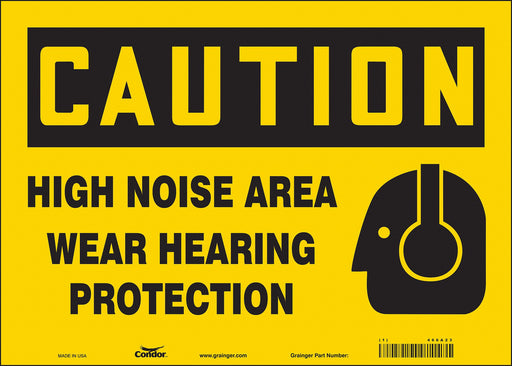 Safety Sign 10 in x 14 in Vinyl