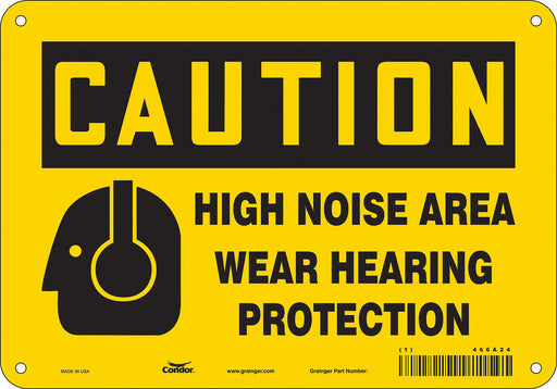 Safety Sign 7 in x 10 in Aluminum