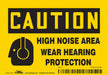 Safety Sign 3 1/2 inx5 in Vinyl