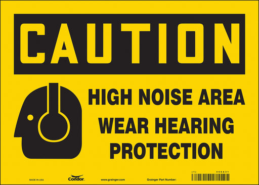 Safety Sign 10 inx14 in Vinyl