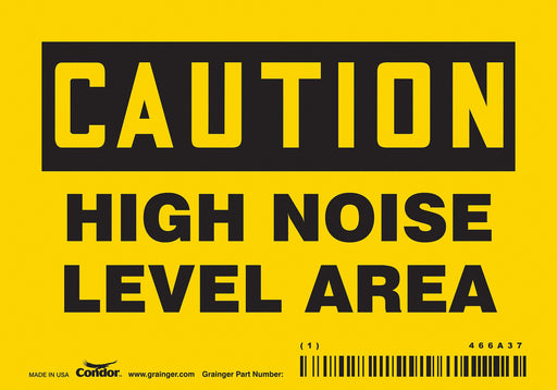 Safety Sign 3 1/2 inx5 in Vinyl