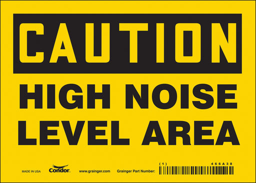 Safety Sign 5 inx7 in Vinyl