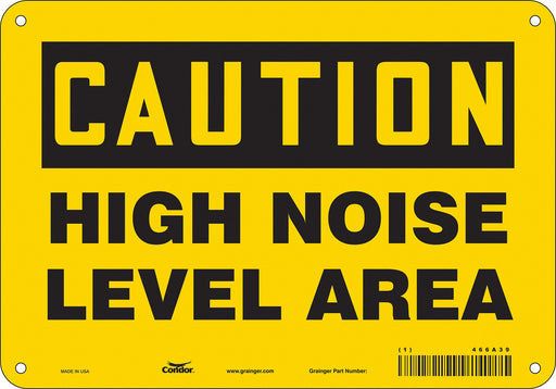 Safety Sign 7 inx10 in Vinyl