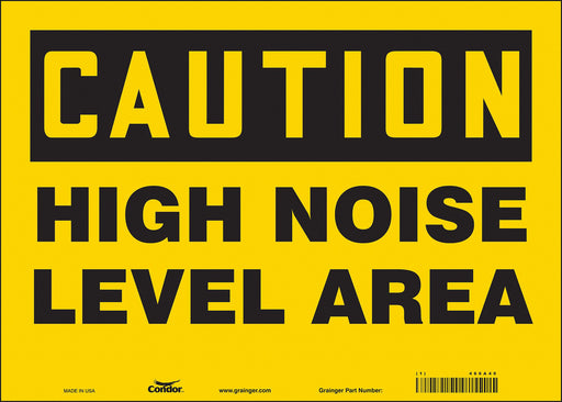 Safety Sign 10 inx14 in Vinyl