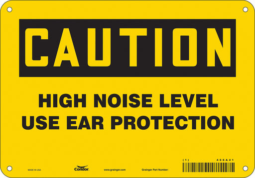 Safety Sign 7 in x 10 in Aluminum