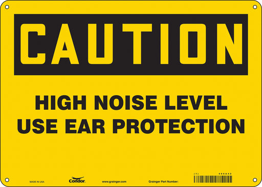Safety Sign 10 inx14 in Aluminum