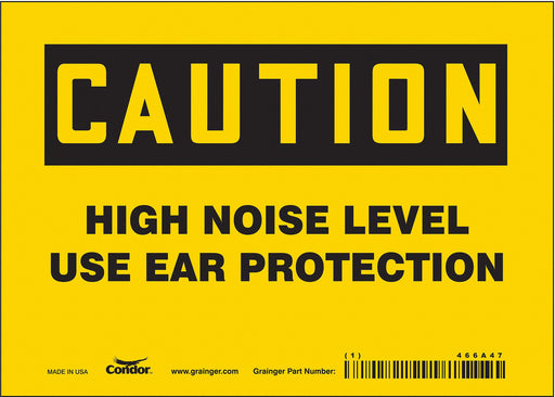 Safety Sign 5 in x 7 in Vinyl