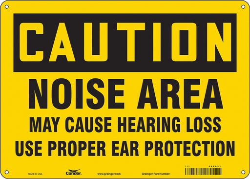 Safety Sign 10 in x 14 in Aluminum