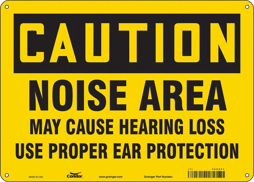 Safety Sign 10 in x 14 in Aluminum