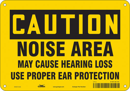 Safety Sign 7 inx10 in Polyethylene