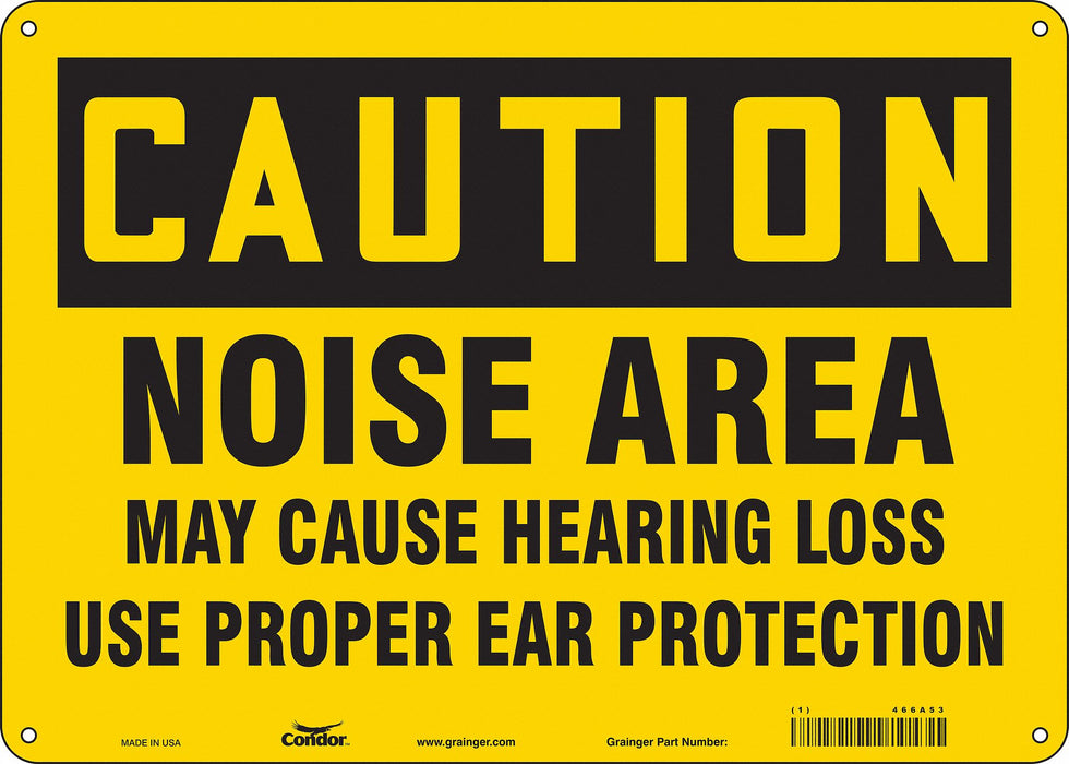 Safety Sign 10 inx14 in Polyethylene