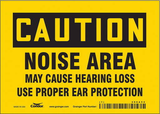 Safety Sign 5 inx7 in Vinyl