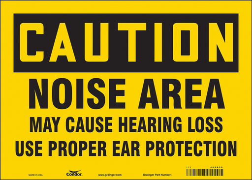 Safety Sign 10 inx14 in Vinyl