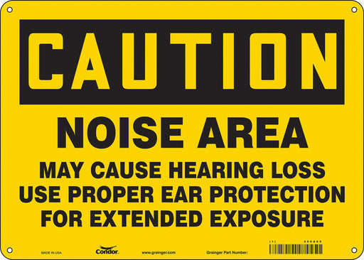 Safety Sign 10 inx14 in Polyethylene