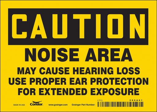 Safety Sign 5 inx7 in Vinyl