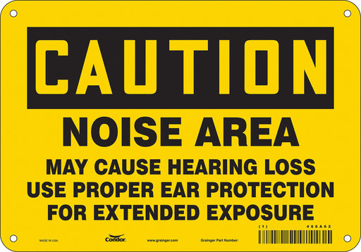 Safety Sign 7 in x 10 in Vinyl