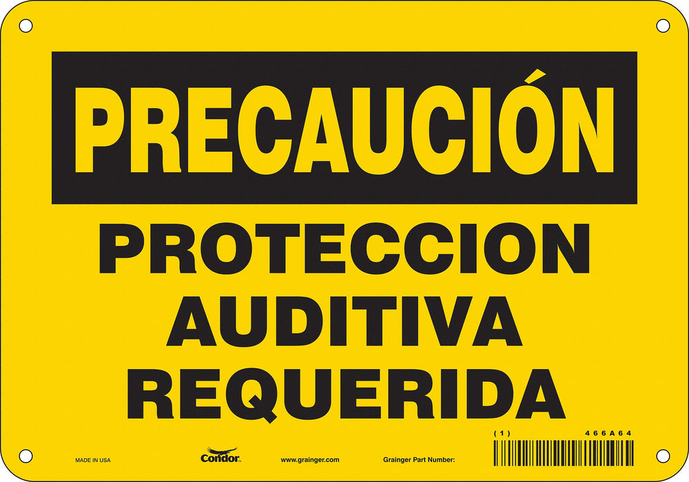 Safety Sign 7 in x 10 in Aluminum