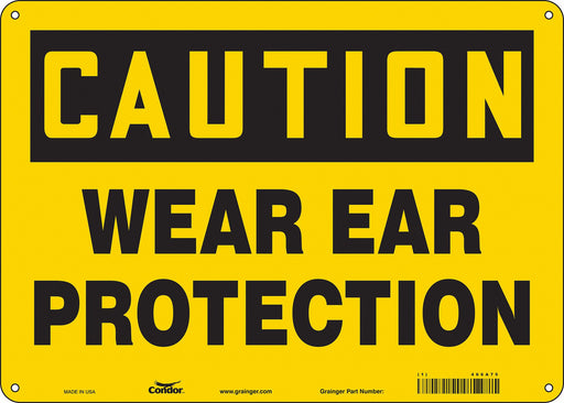Safety Sign 10 inx14 in Polyethylene